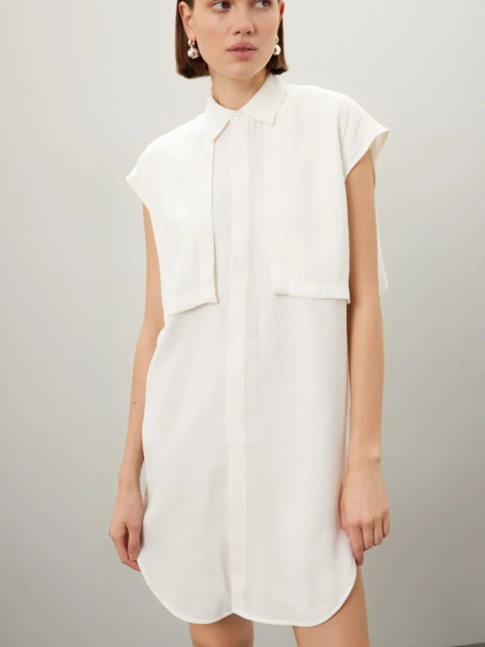 K.NGSLEY Nes Shirt Dress Made in the USA Size Large MSRP $595